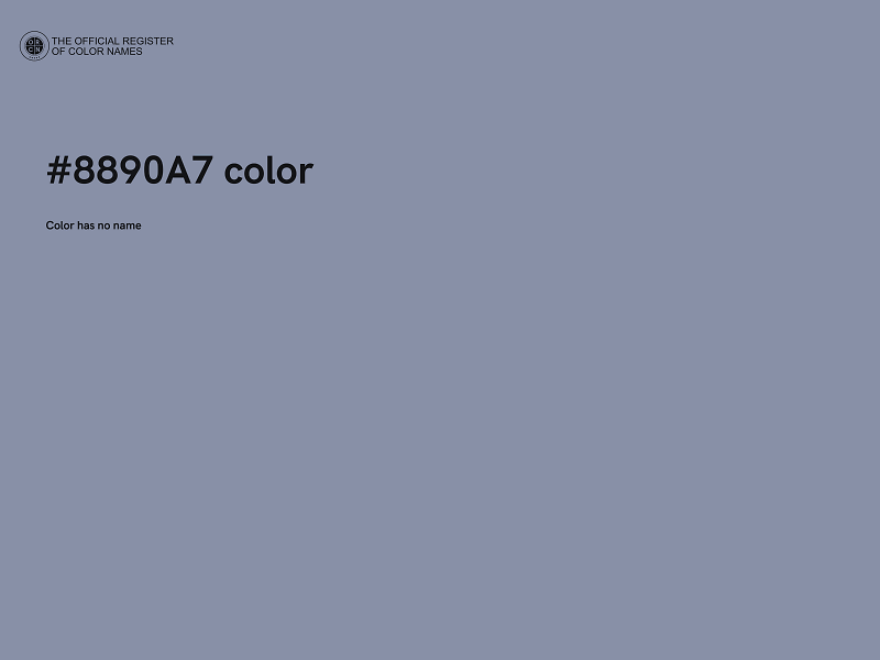 #8890A7 color image