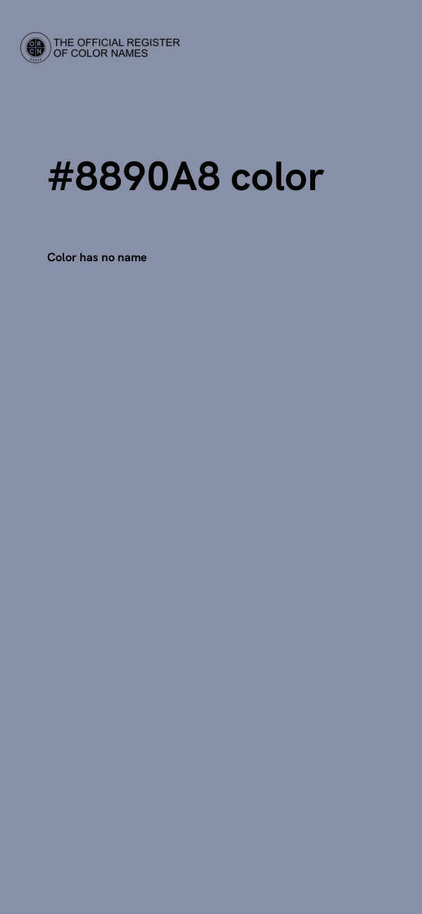 #8890A8 color image
