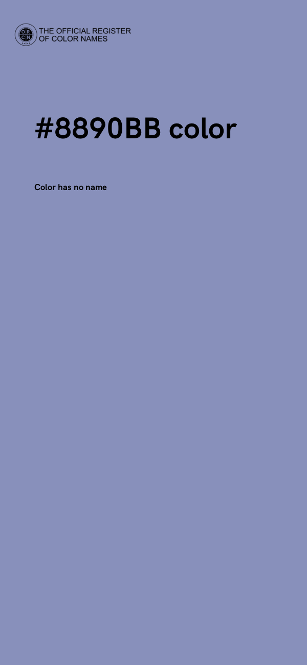 #8890BB color image