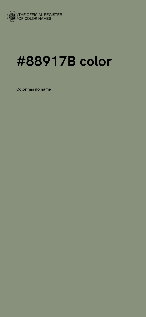 #88917B color image