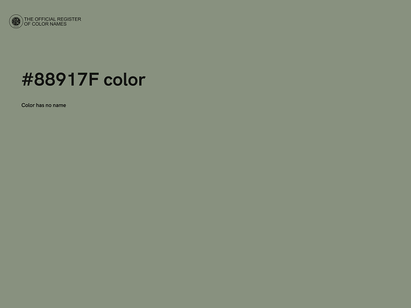 #88917F color image