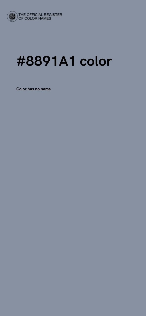 #8891A1 color image