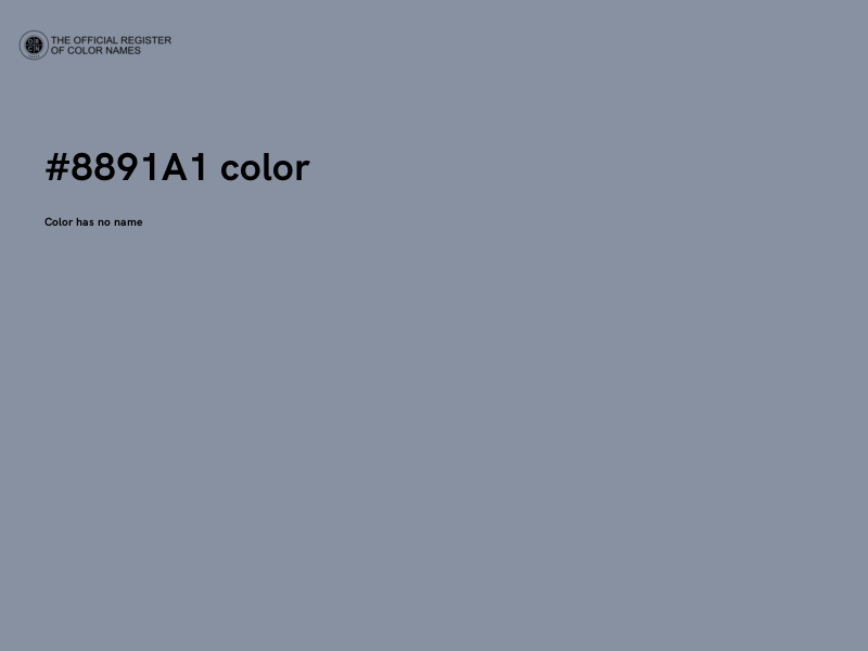 #8891A1 color image