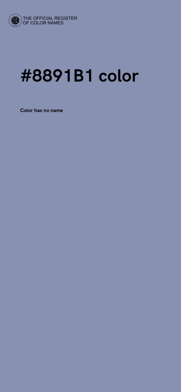 #8891B1 color image