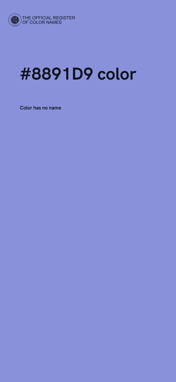 #8891D9 color image