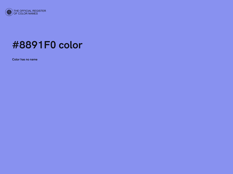 #8891F0 color image