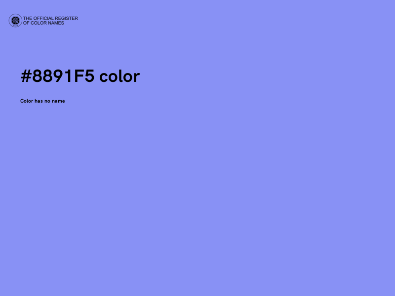 #8891F5 color image