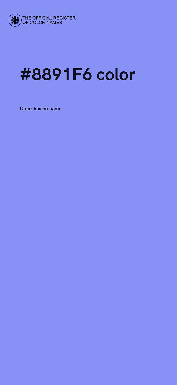 #8891F6 color image