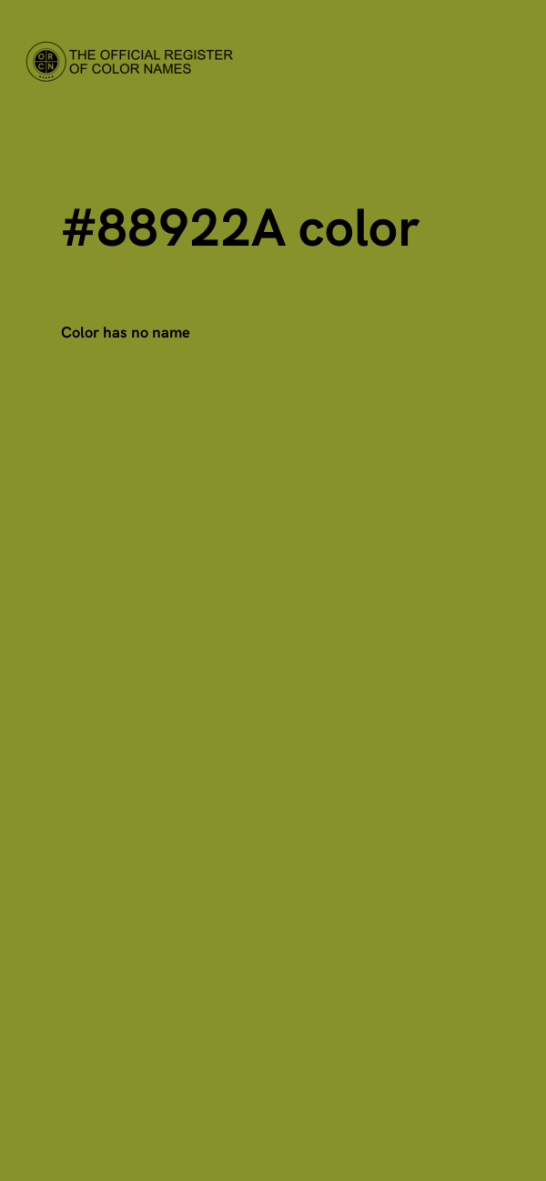 #88922A color image