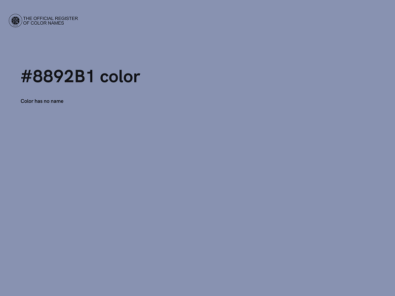 #8892B1 color image