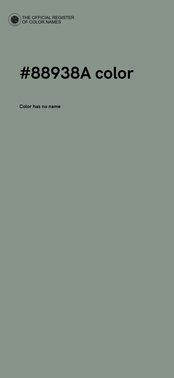 #88938A color image