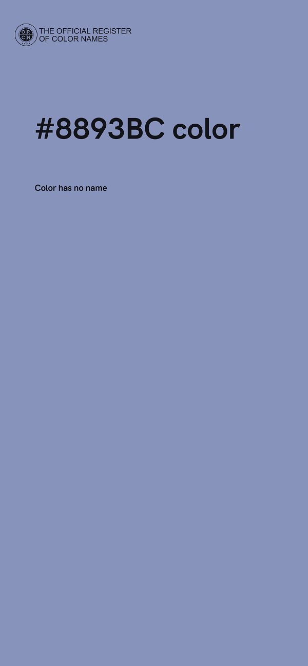 #8893BC color image