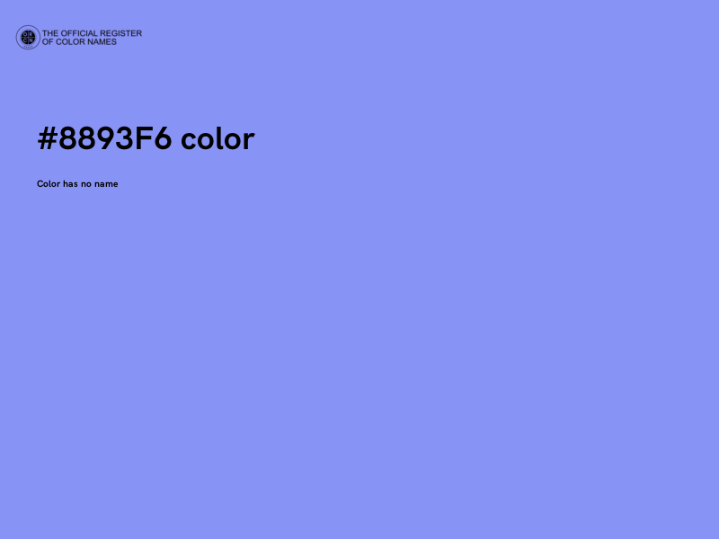 #8893F6 color image