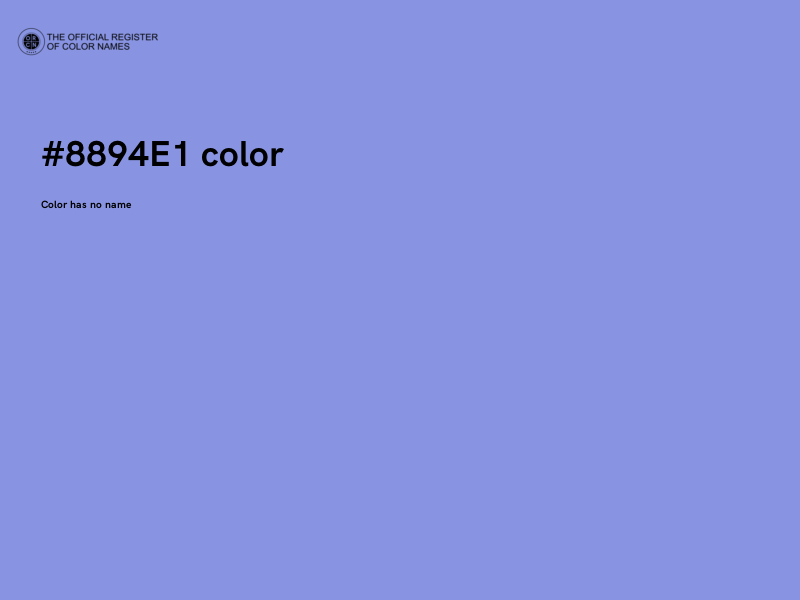 #8894E1 color image