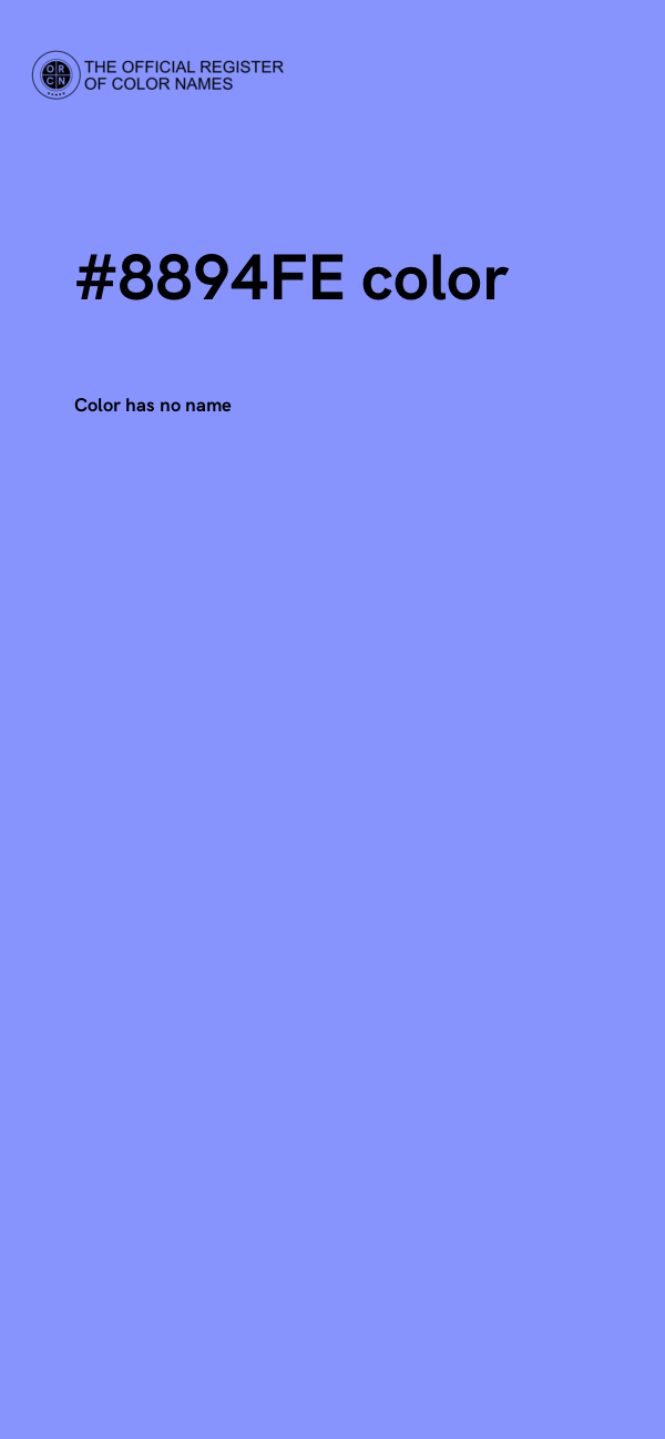 #8894FE color image