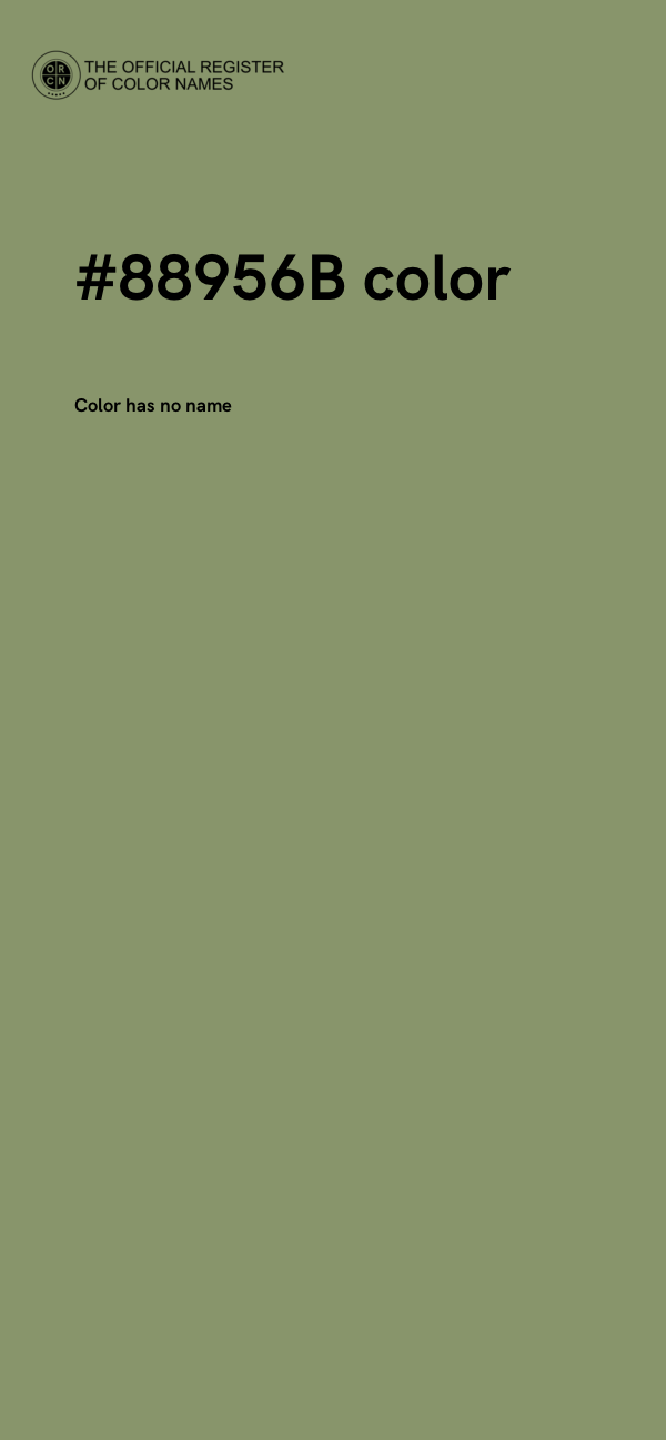 #88956B color image