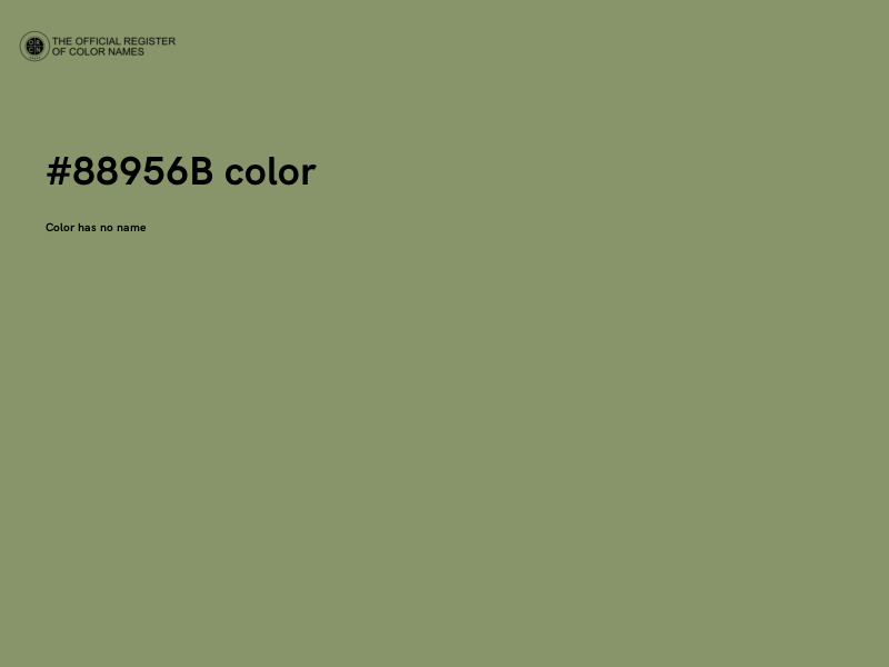 #88956B color image