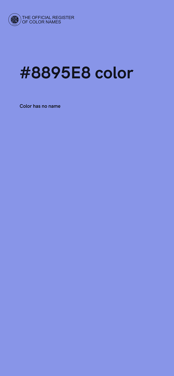 #8895E8 color image