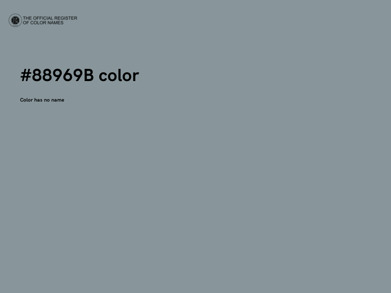 #88969B color image