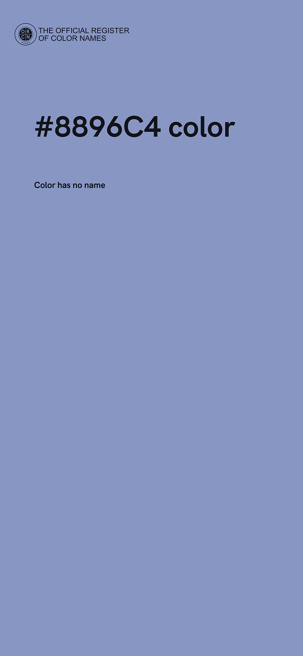 #8896C4 color image