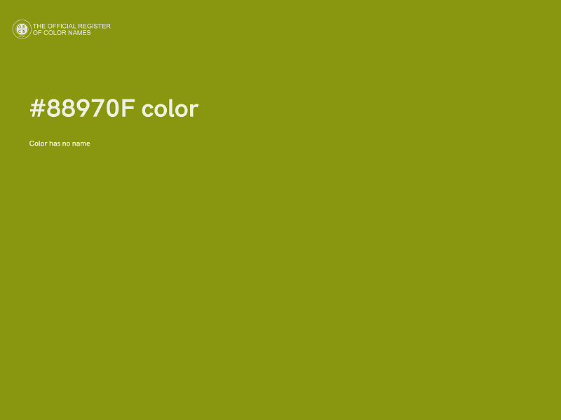 #88970F color image