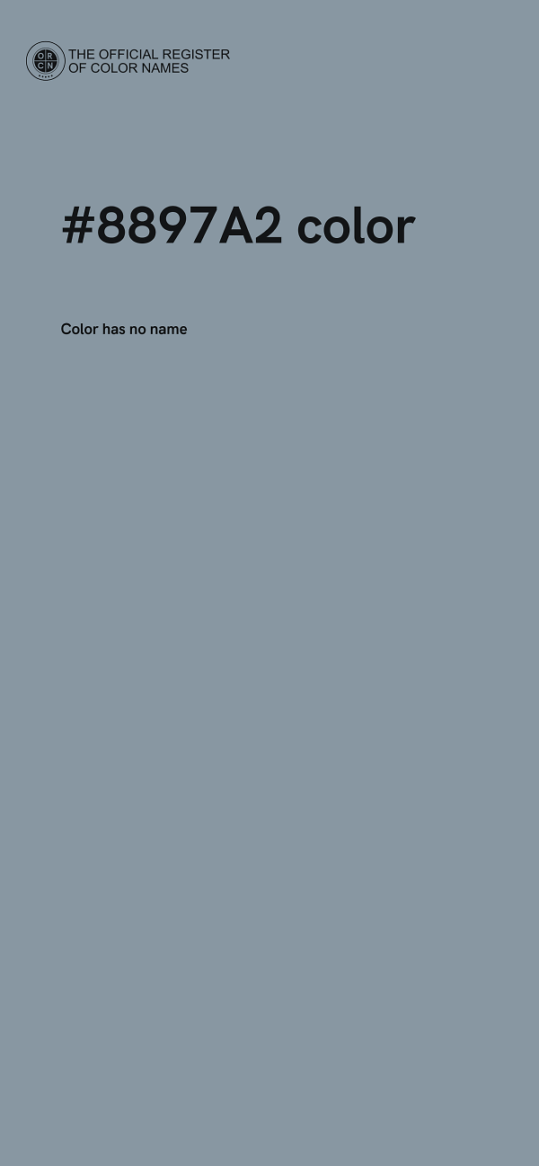 #8897A2 color image