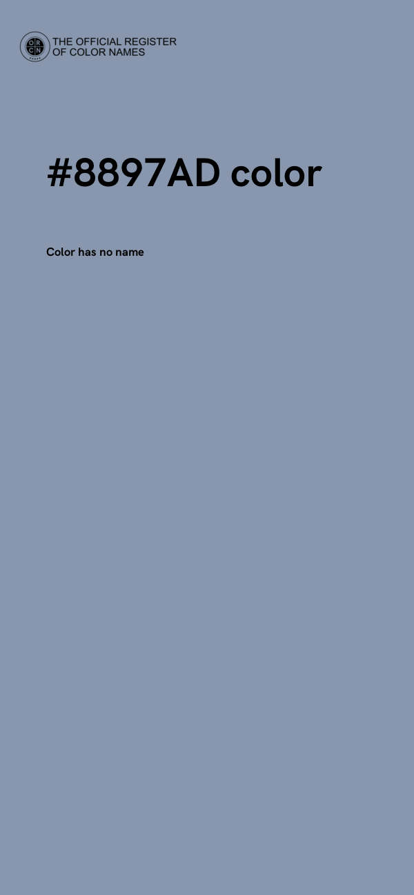 #8897AD color image