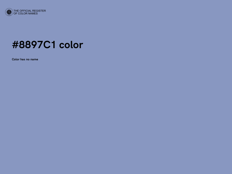 #8897C1 color image