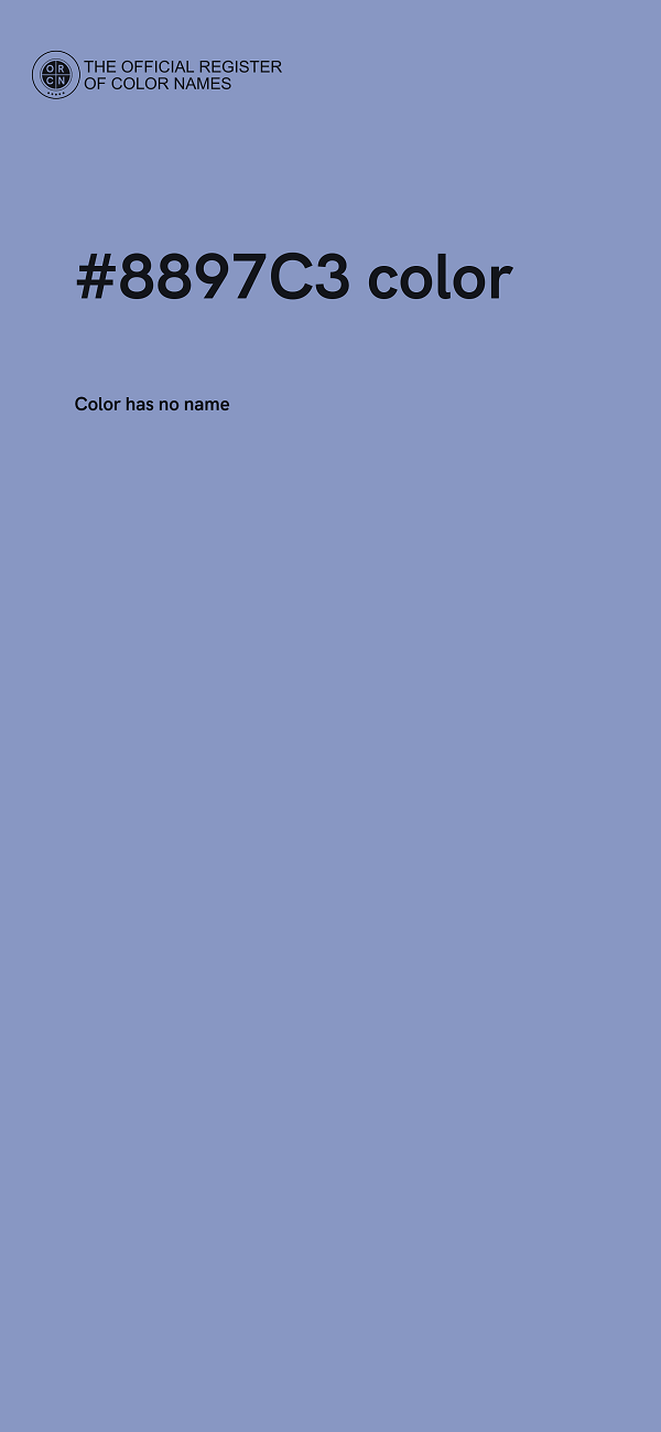 #8897C3 color image