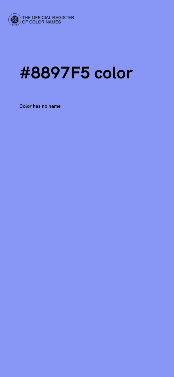 #8897F5 color image