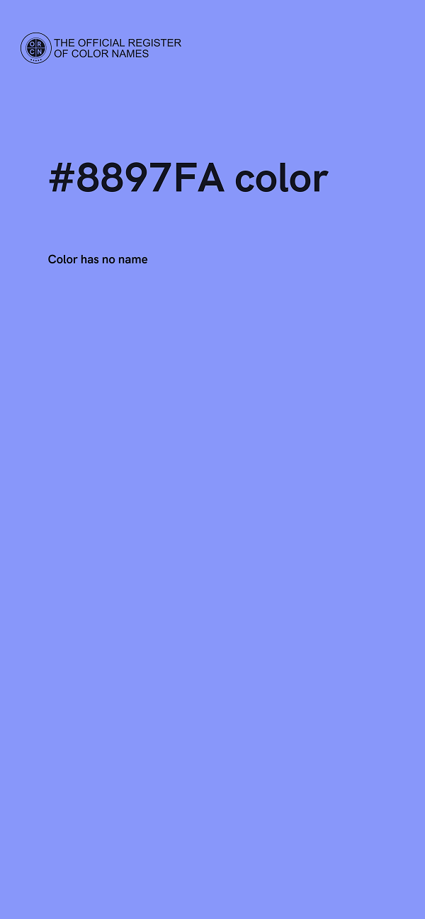#8897FA color image
