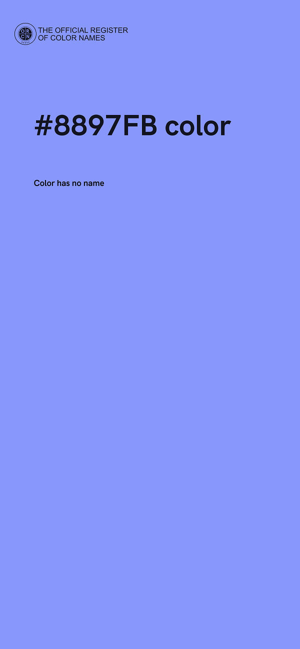 #8897FB color image