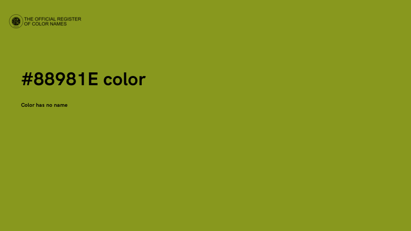 #88981E color image