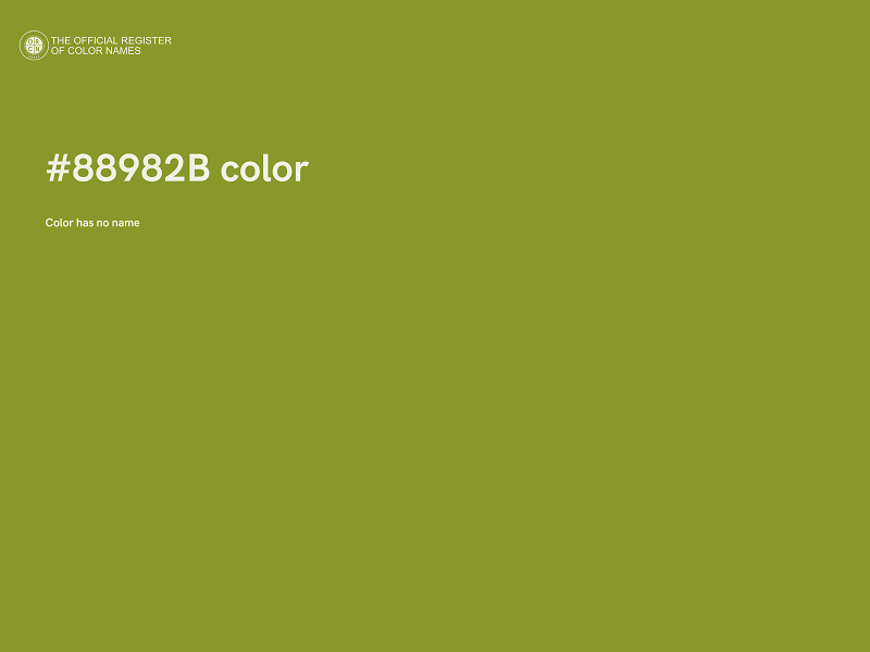 #88982B color image