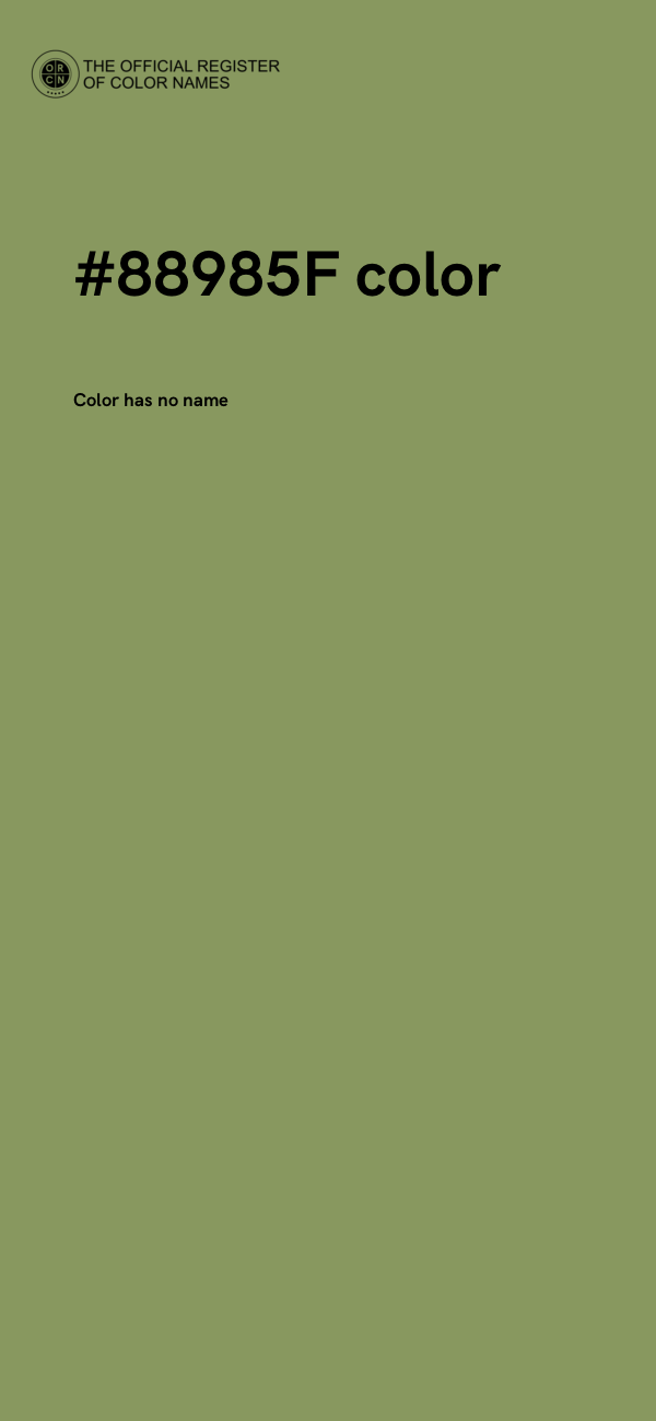 #88985F color image