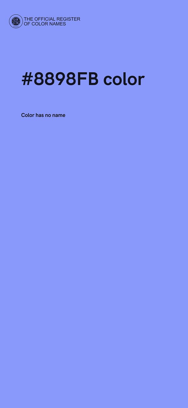 #8898FB color image