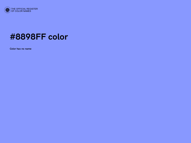 #8898FF color image