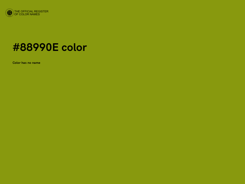 #88990E color image