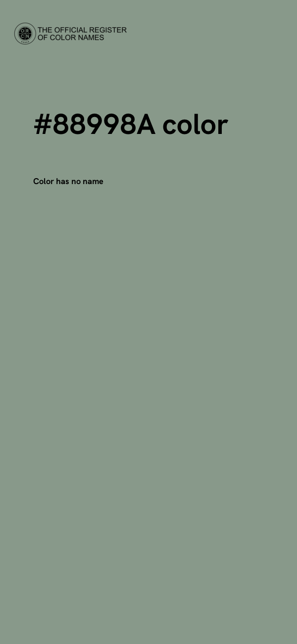#88998A color image