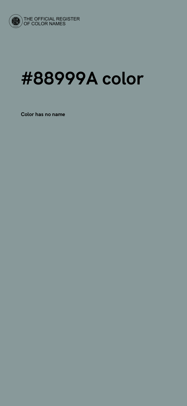 #88999A color image