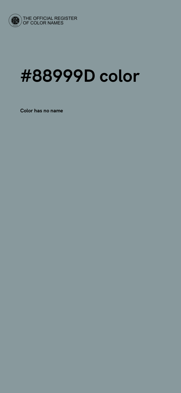 #88999D color image