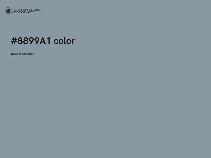 #8899A1 color image