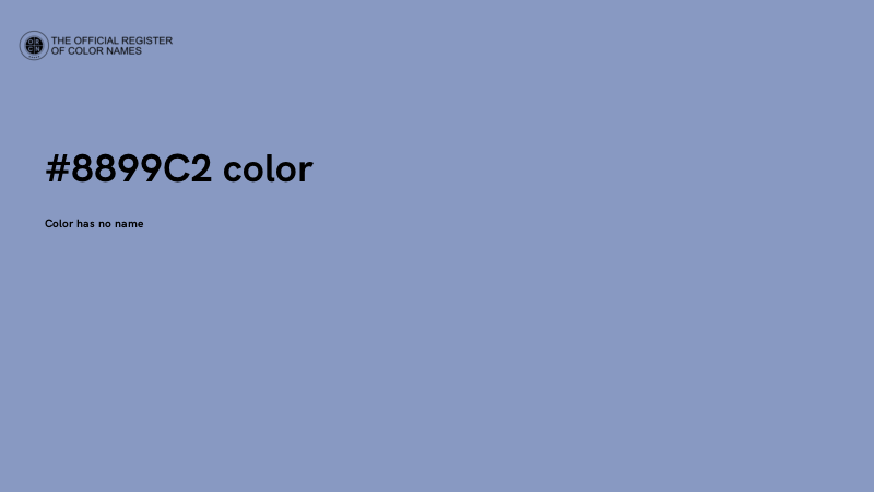 #8899C2 color image