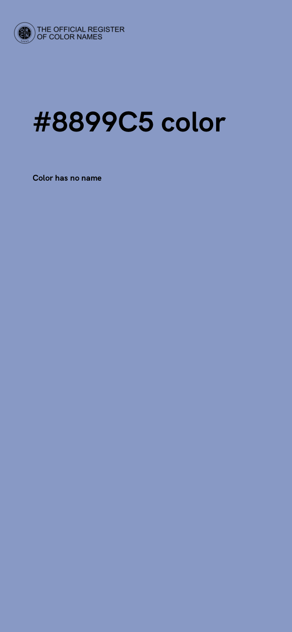 #8899C5 color image