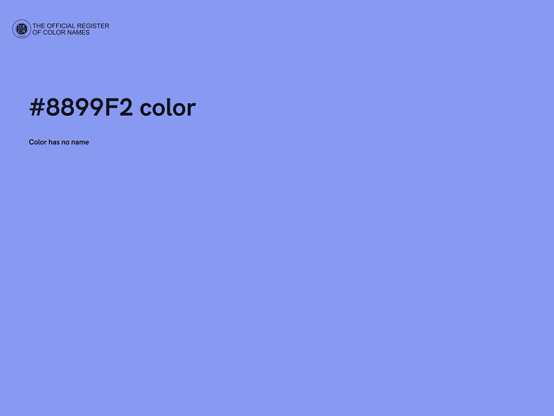 #8899F2 color image