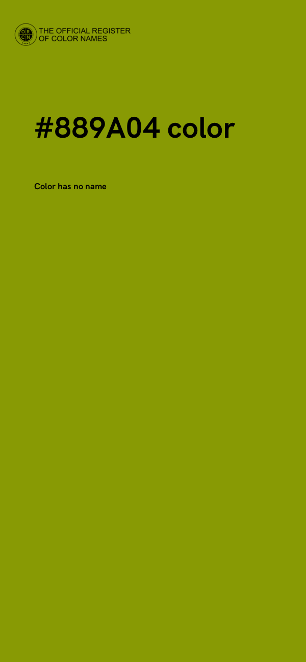 #889A04 color image