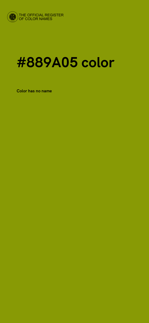 #889A05 color image