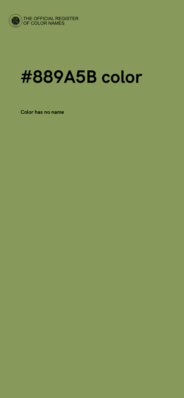 #889A5B color image