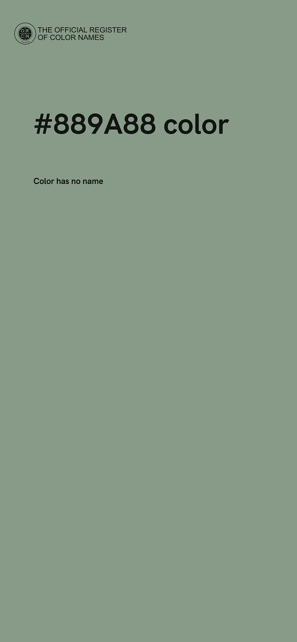 #889A88 color image