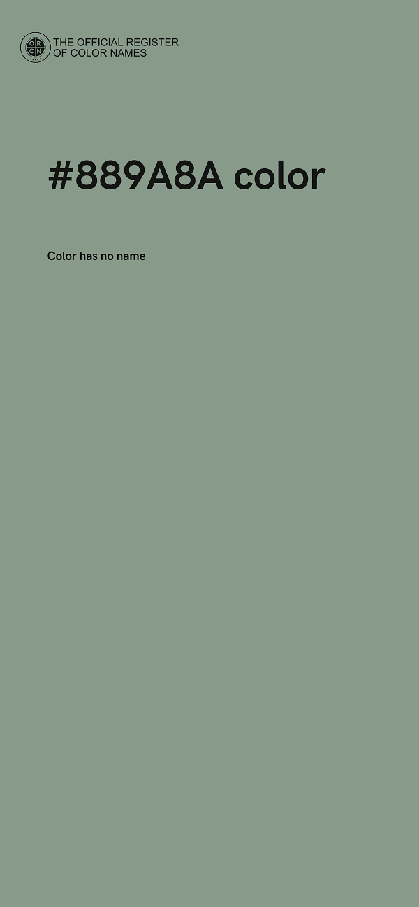 #889A8A color image